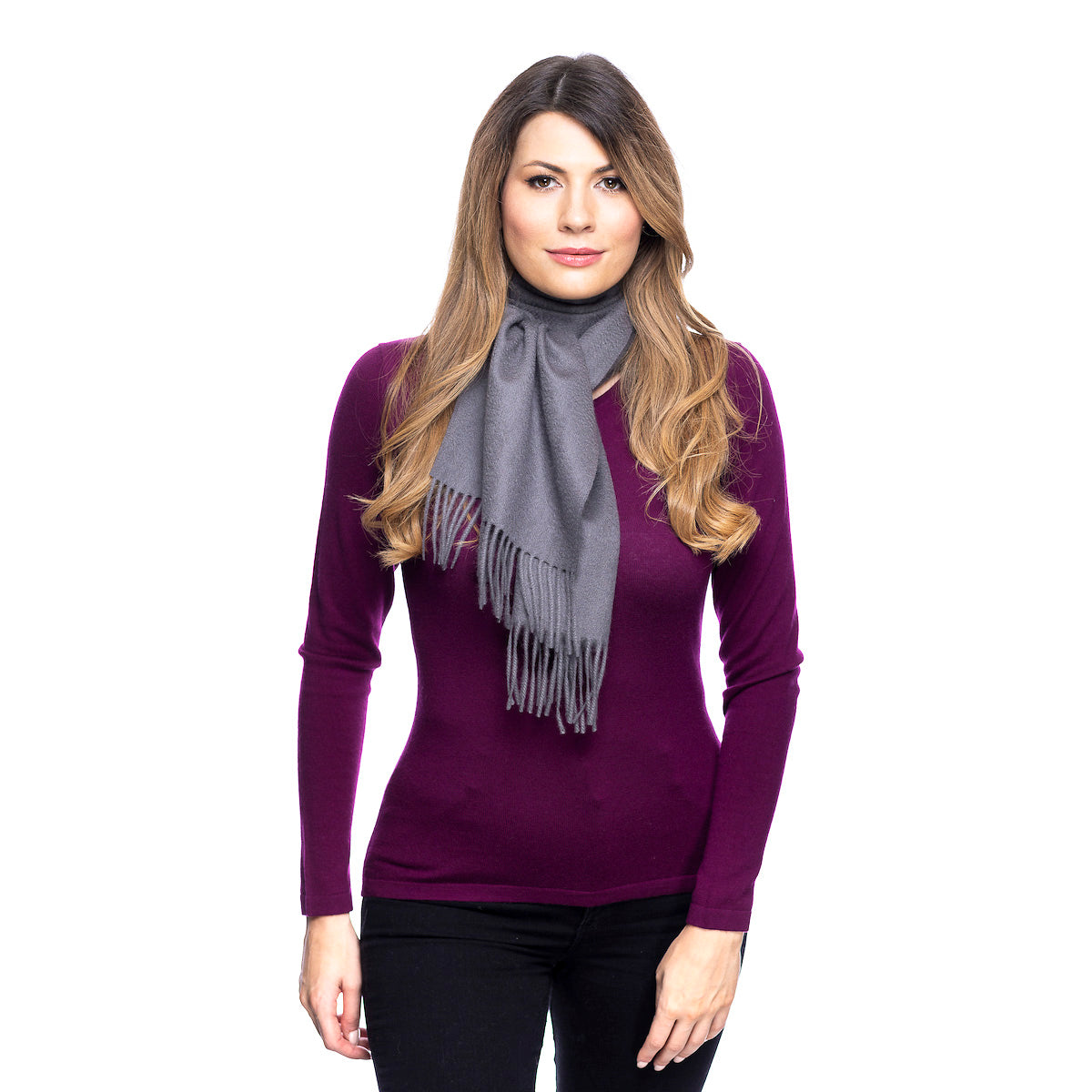 Edinburgh Cashmere Scarf Charcoal
