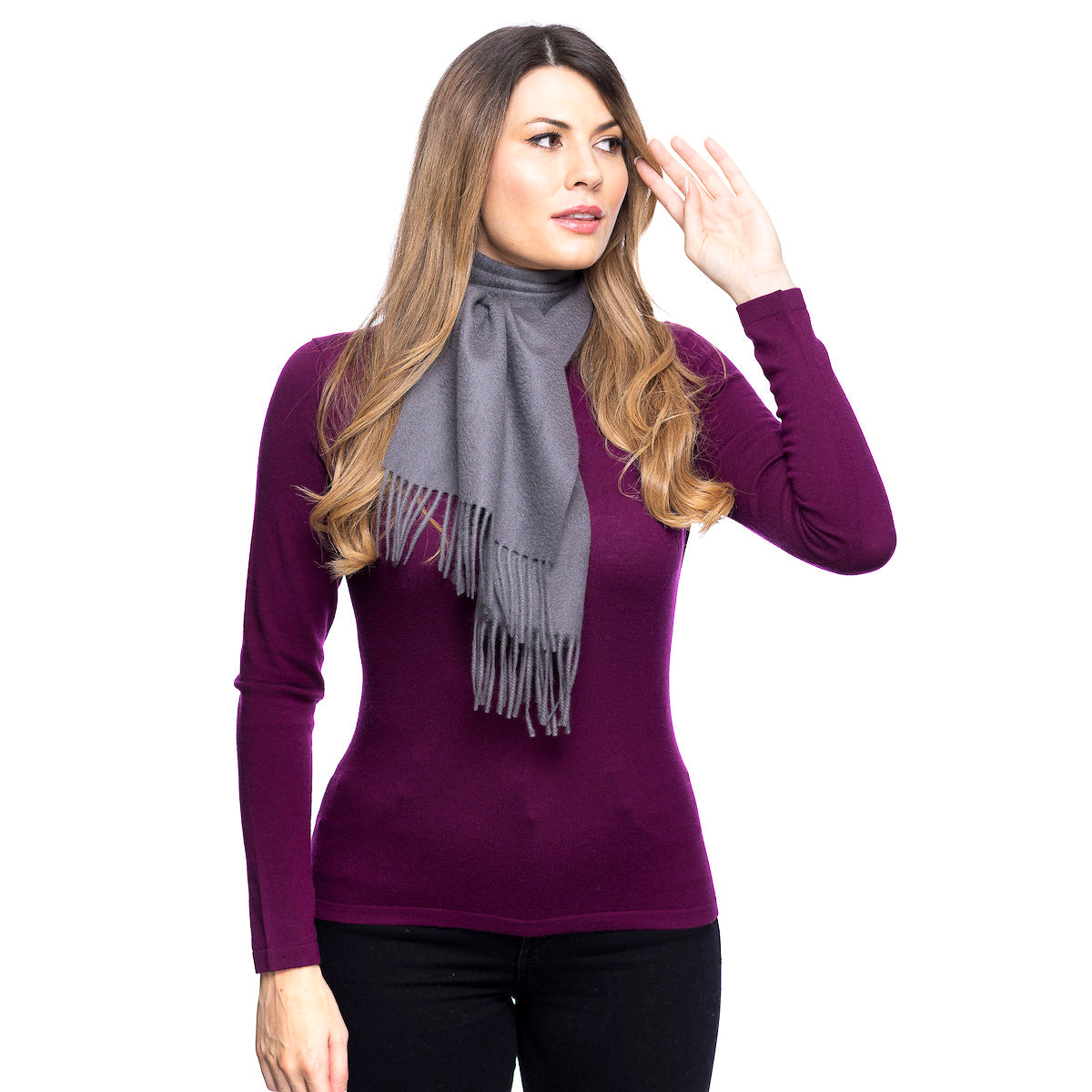 Edinburgh Cashmere Scarf Charcoal