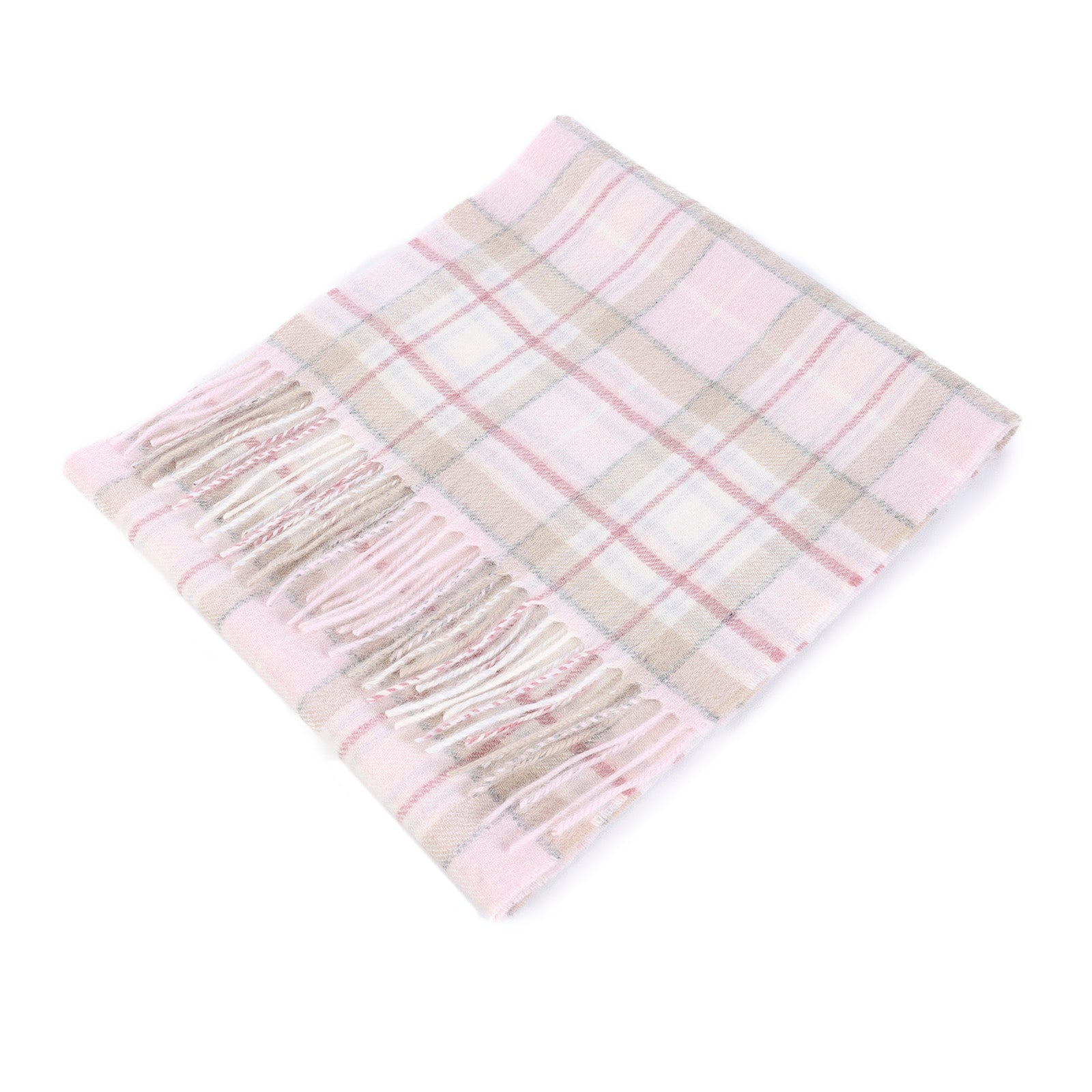Edinburgh Cashmere Scarf Mackellar Mix Pink