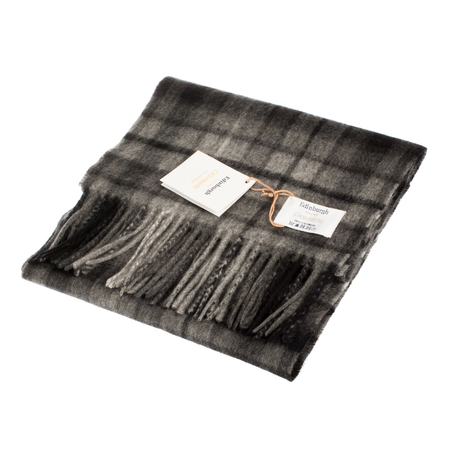 Edinburgh Cashmere Scarf Monochrome Buchanan