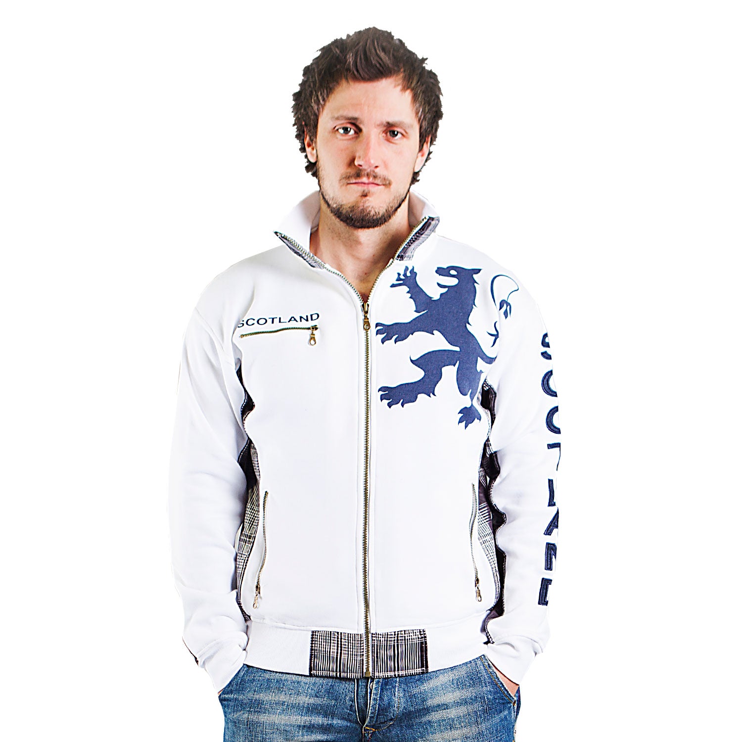 Lion Zip Top White