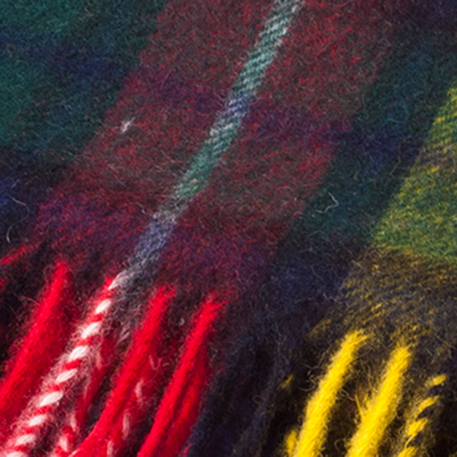 Edinburgh 100% Lambswool Tartan Scarf Buchanan Modern