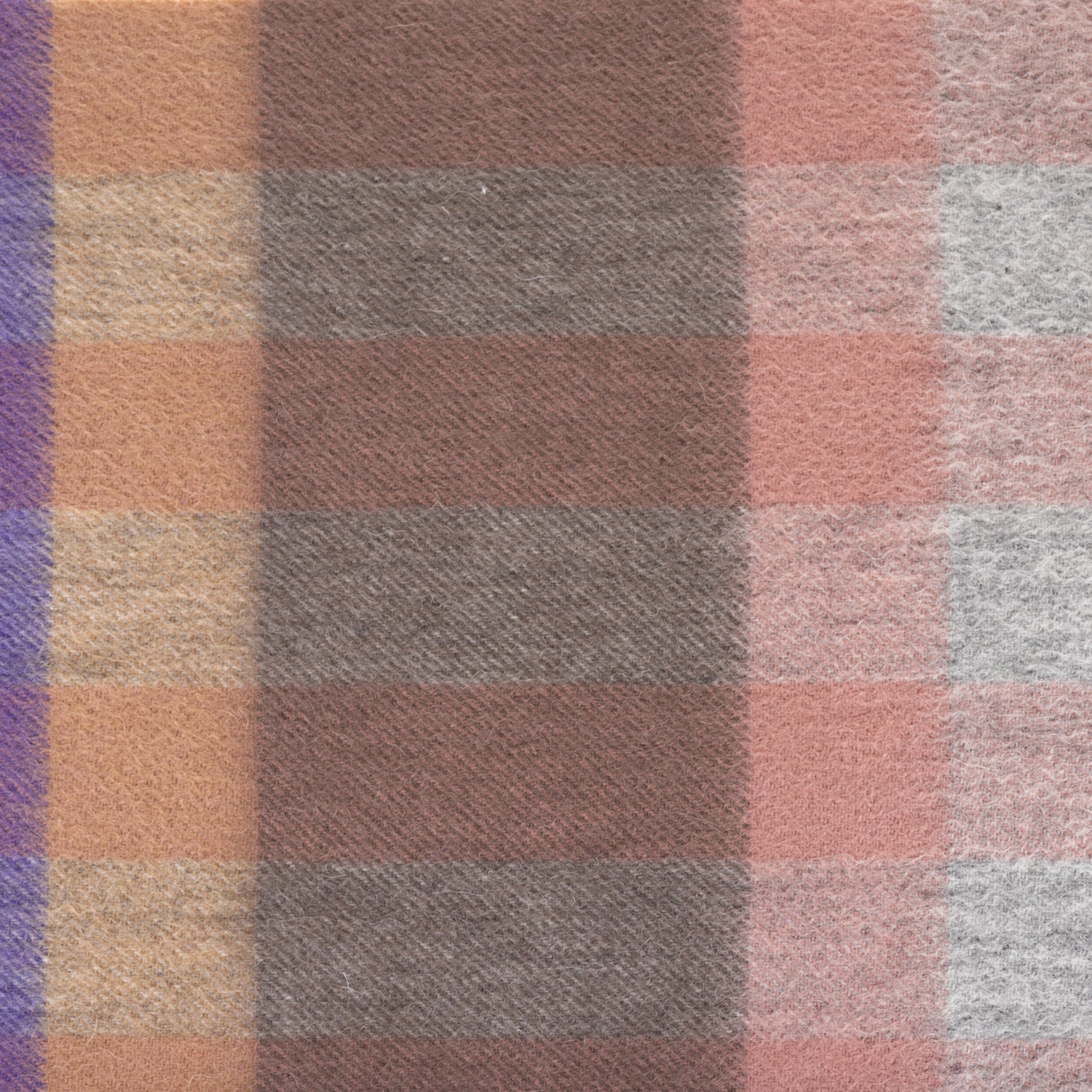 Edinburgh 100% Lambswool Tartan Scarf Giant Chequer Dark Pink And Purple 2468