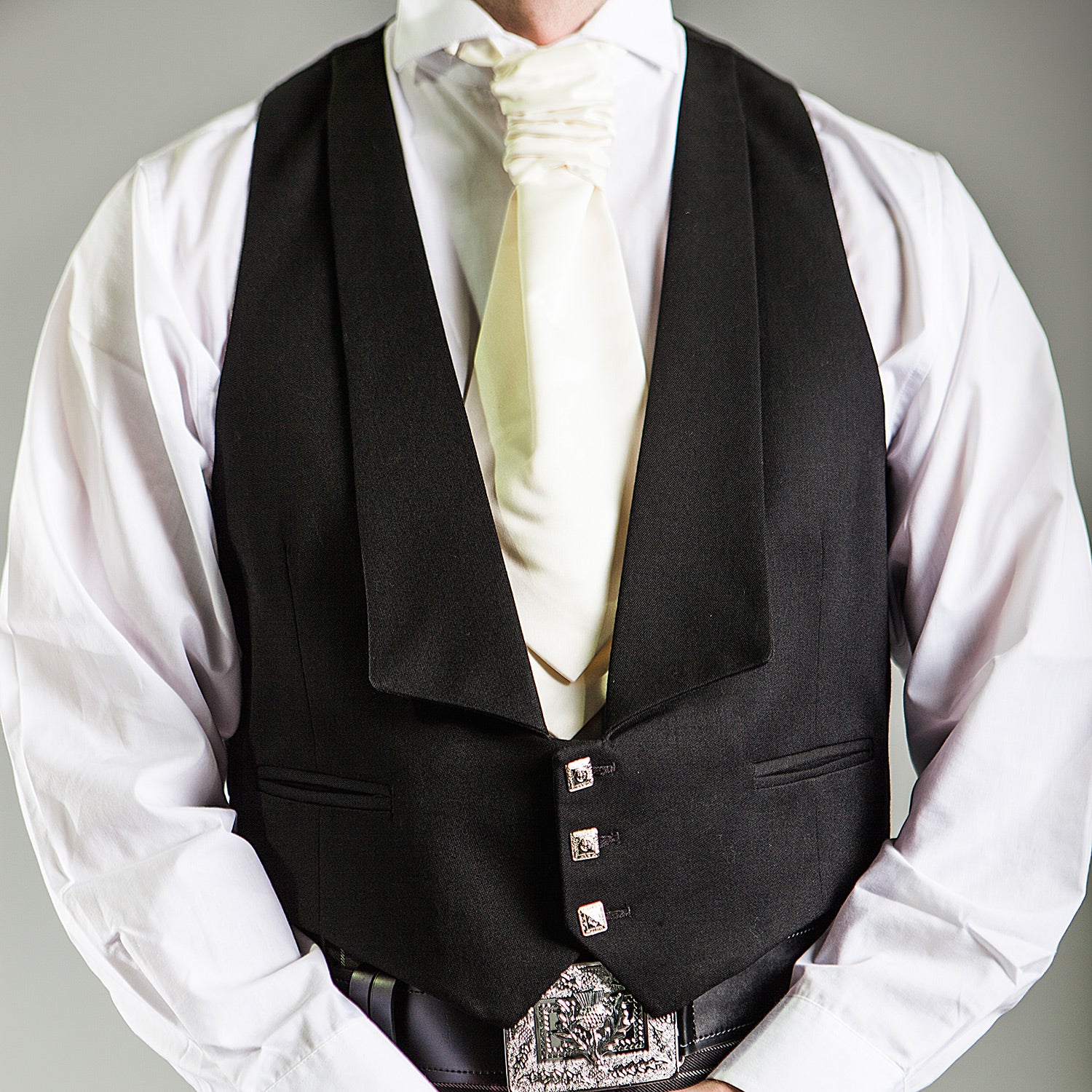 Adults Ruche Tie Ivory