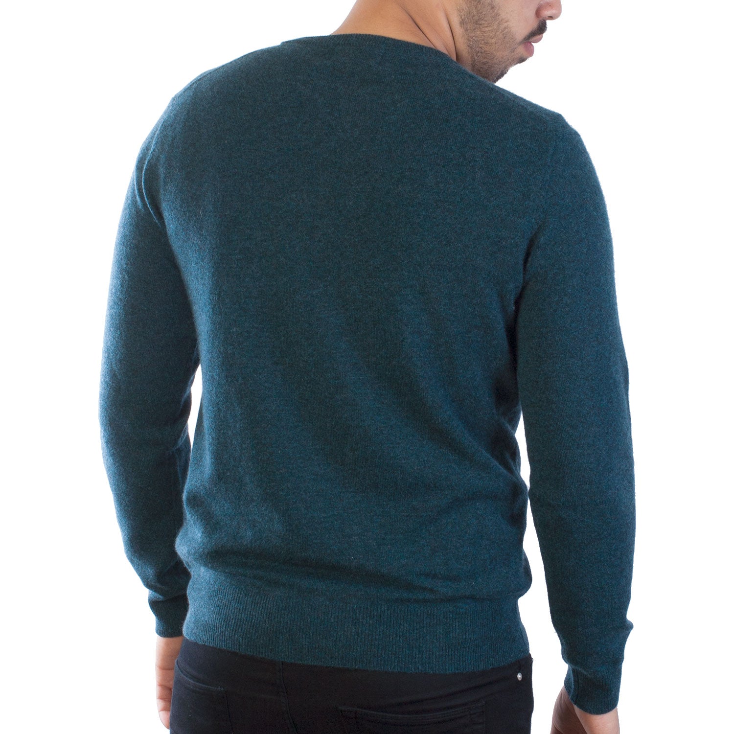 100% Cashmere Gents C Neck Plain Jumper Lugano