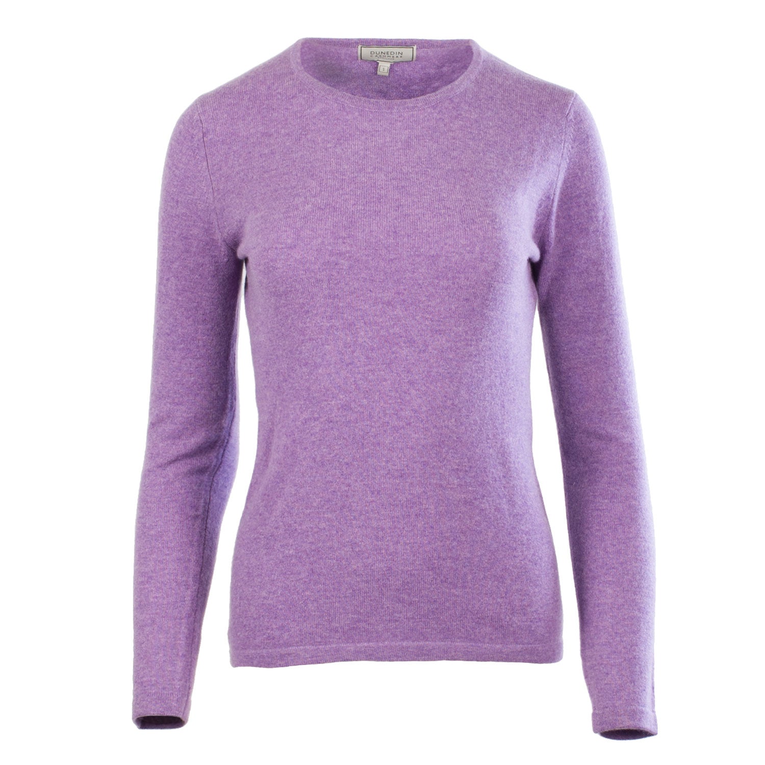100% Cashmere Ladies Fashion Crew Neck Heather