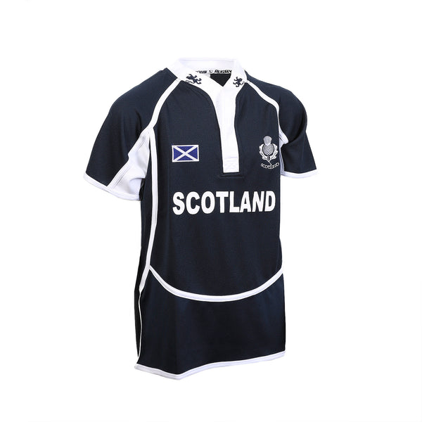 Kids New Cooldry Scotland Rugby Shirt