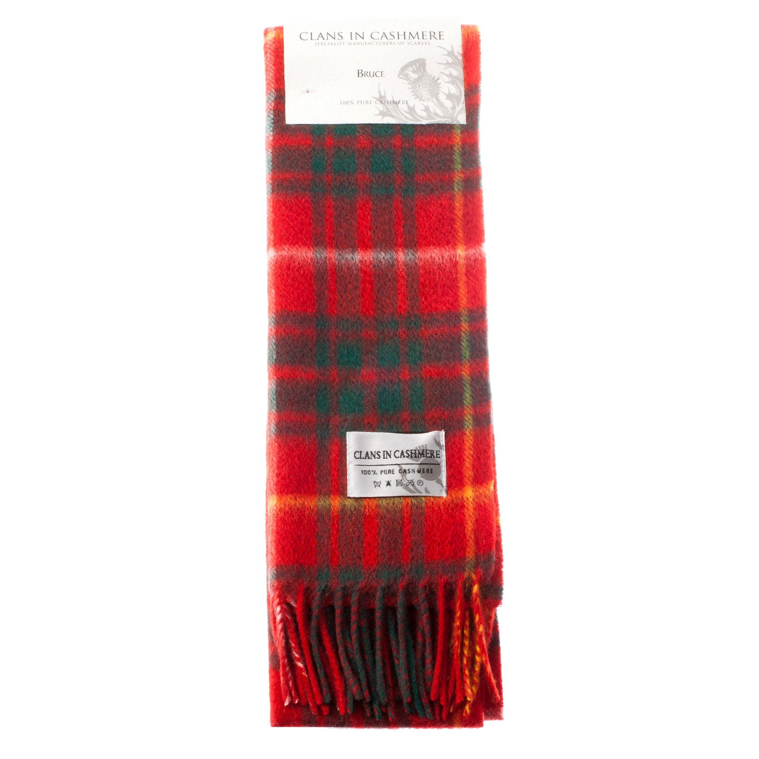 Cashmere Scottish Tartan Clan Scarf Bruce