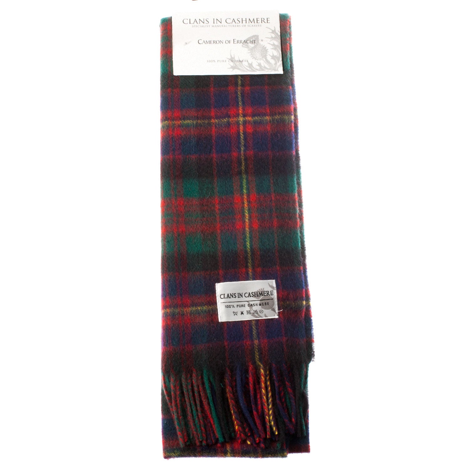 Cashmere Scottish Tartan Clan Scarf Cameron Of Erracht
