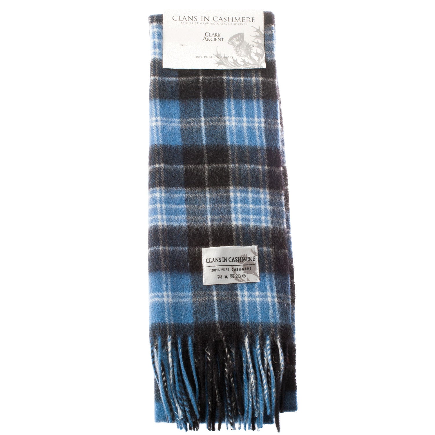 Cashmere Scottish Tartan Clan Scarf Clark Ancient