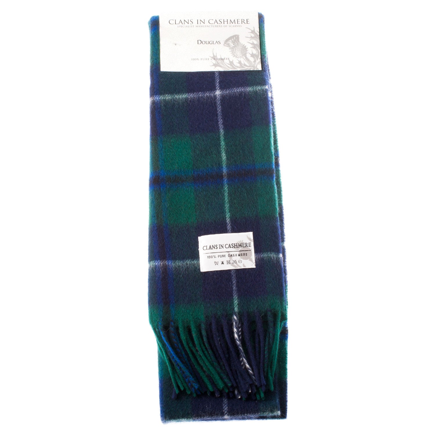 Cashmere Scottish Tartan Clan Scarf Douglas