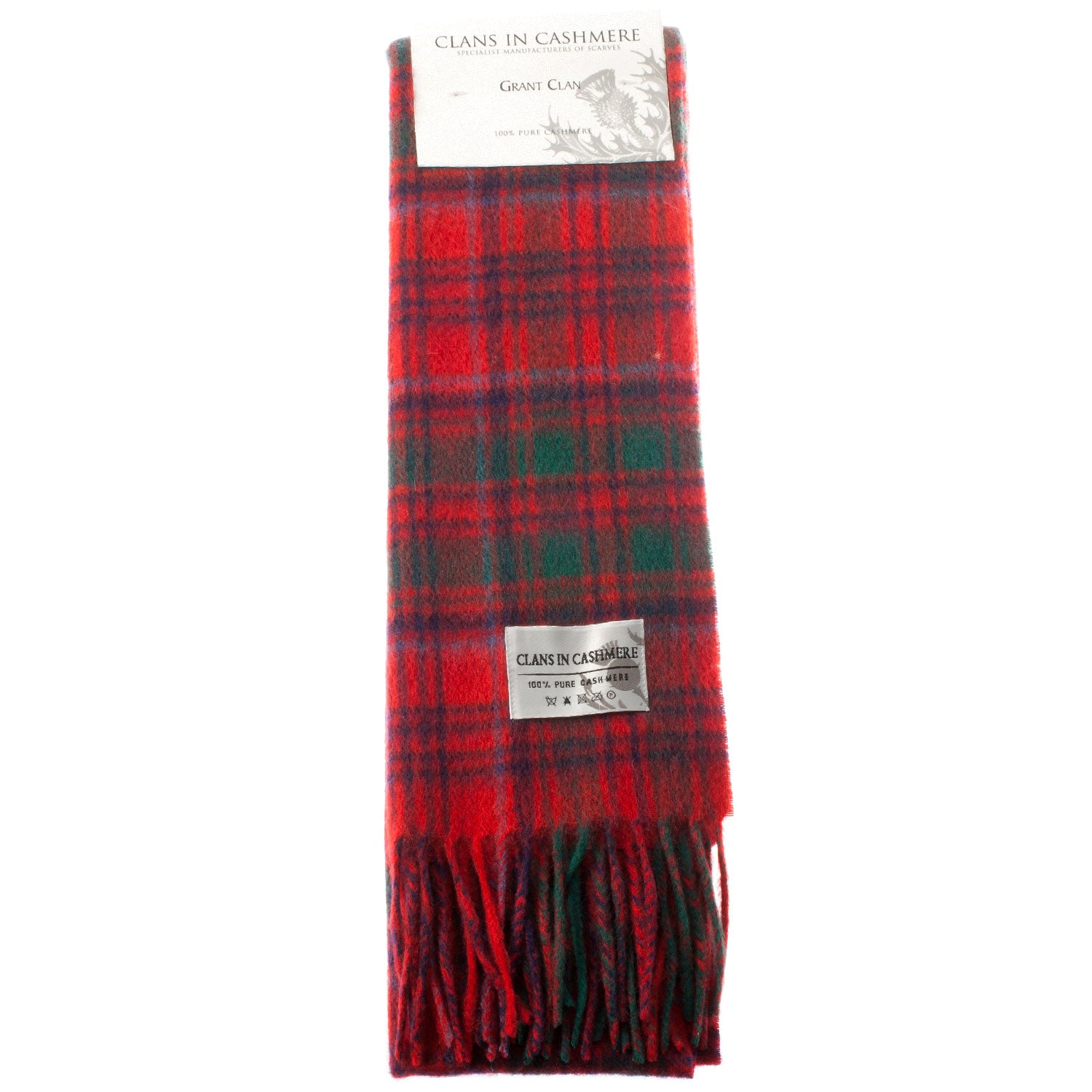 Cashmere Scottish Tartan Clan Scarf Grant