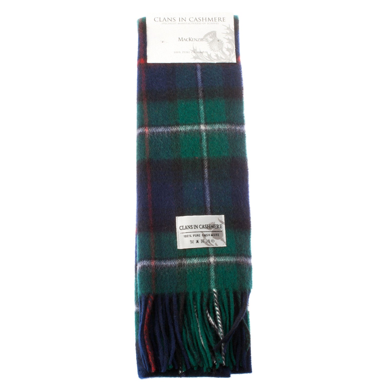 Cashmere Scottish Tartan Clan Scarf Mackenzie