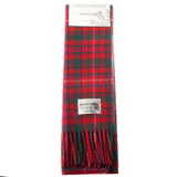 Cashmere Scottish Tartan Clan Scarf Mackinnon Red