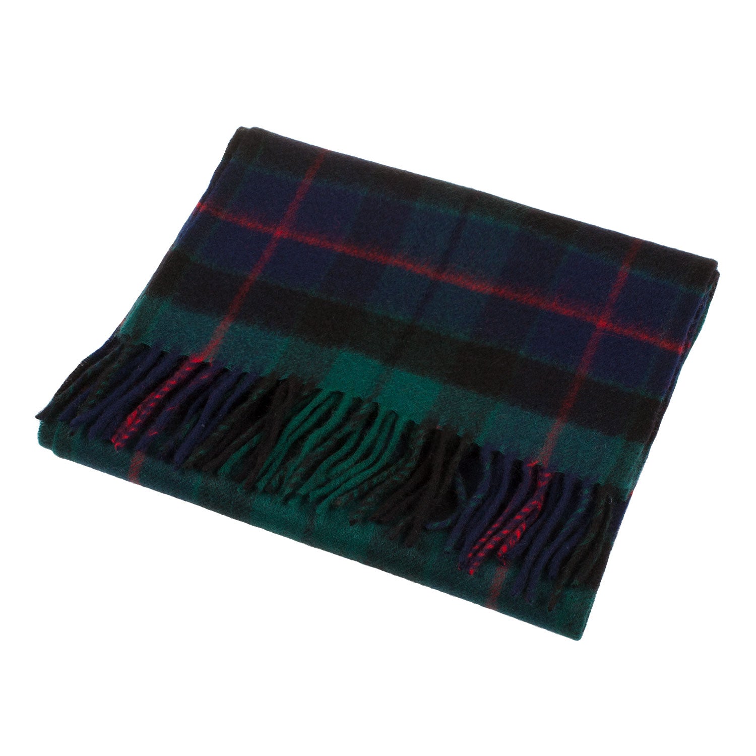 Cashmere Scottish Tartan Clan Scarf Morrison Green