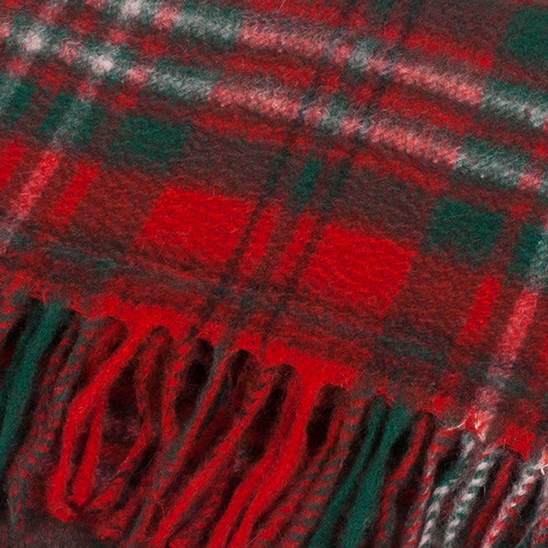 Cashmere Scottish Tartan Clan Scarf Scott Red