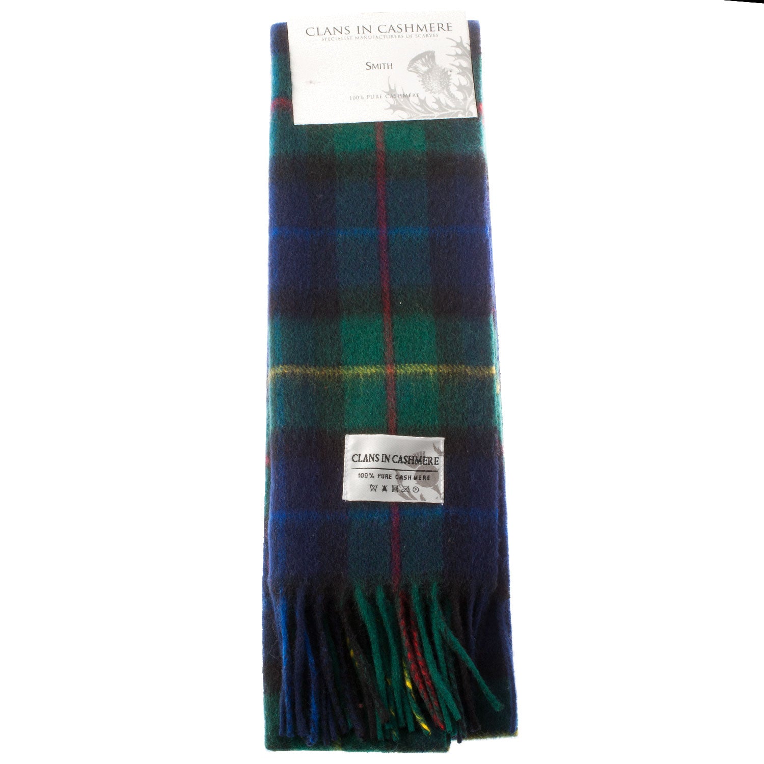 Cashmere Scottish Tartan Clan Scarf Smith