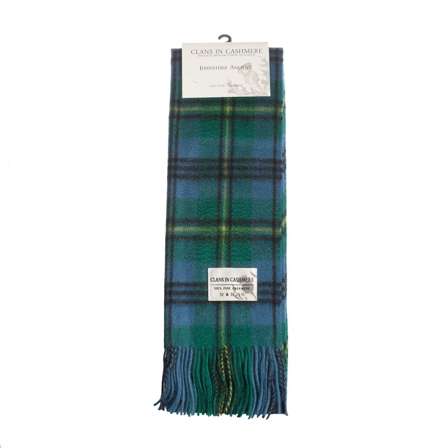 Cashmere Scottish Tartan Clan Scarf Johnstone Ancient
