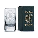 Collins Crystal Clan Shot Glass Davidson