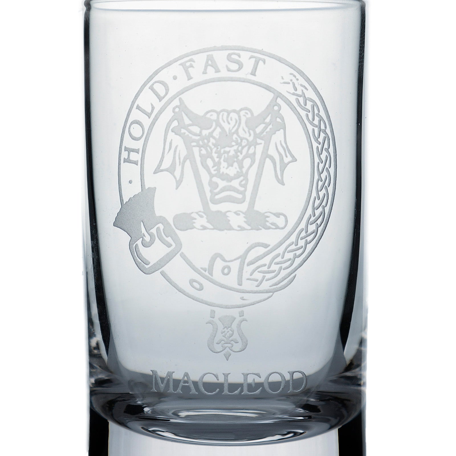 Collins Crystal Clan Shot Glass Macleod