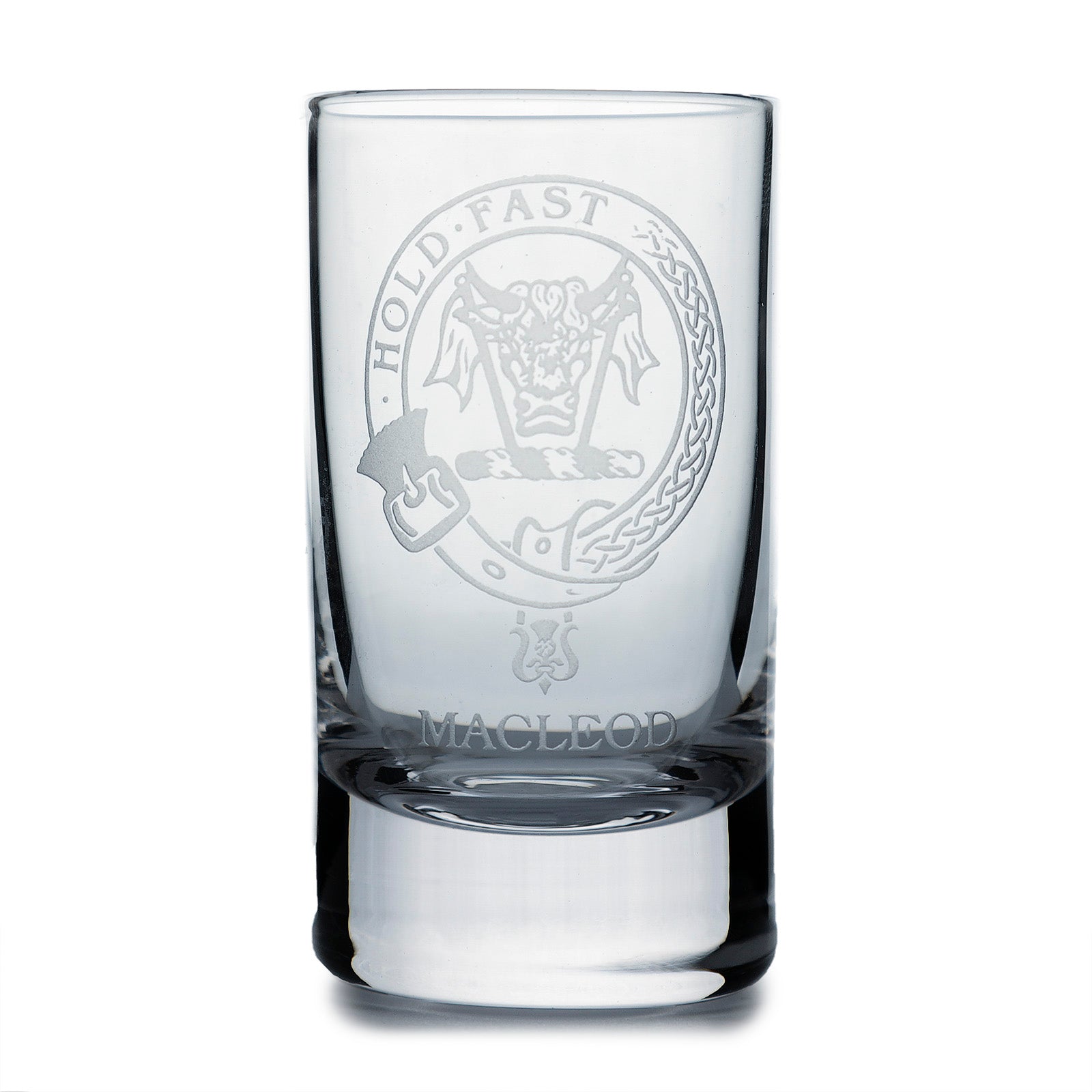 Collins Crystal Clan Shot Glass Macleod