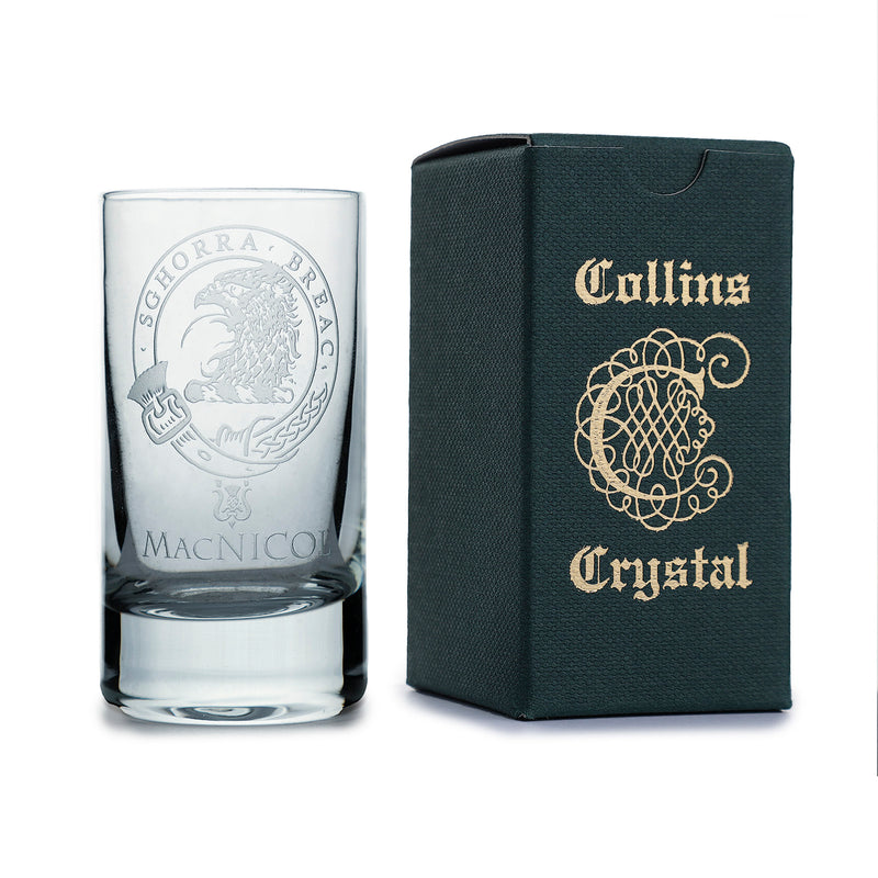 Collins Crystal Clan Shot Glass Macnicol