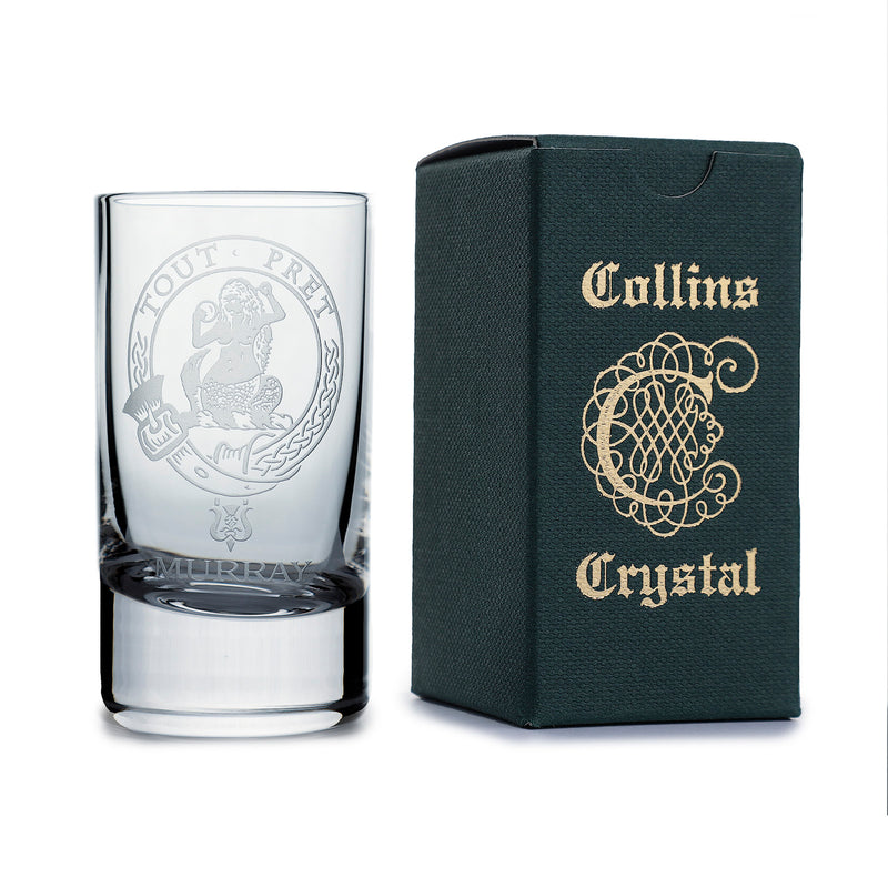 Collins Crystal Clan Shot Glass Murray