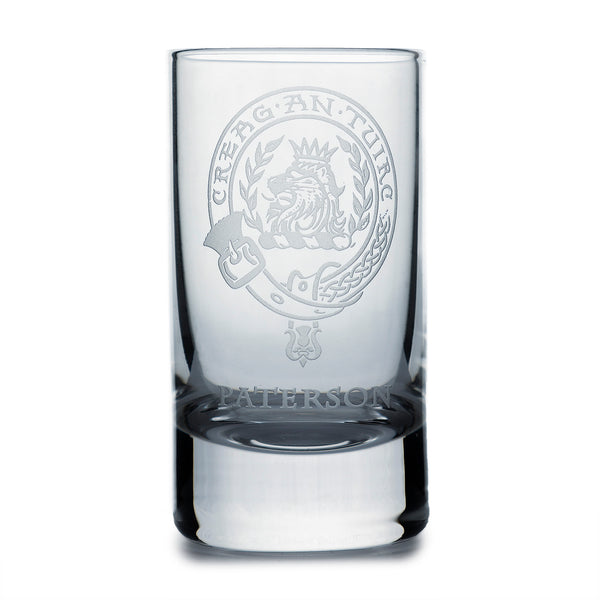 Collins Crystal Clan Shot Glass Paterson