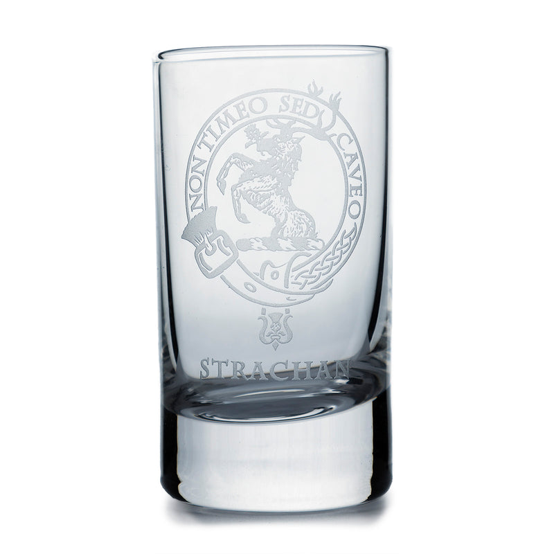 Collins Crystal Clan Shot Glass Strachan