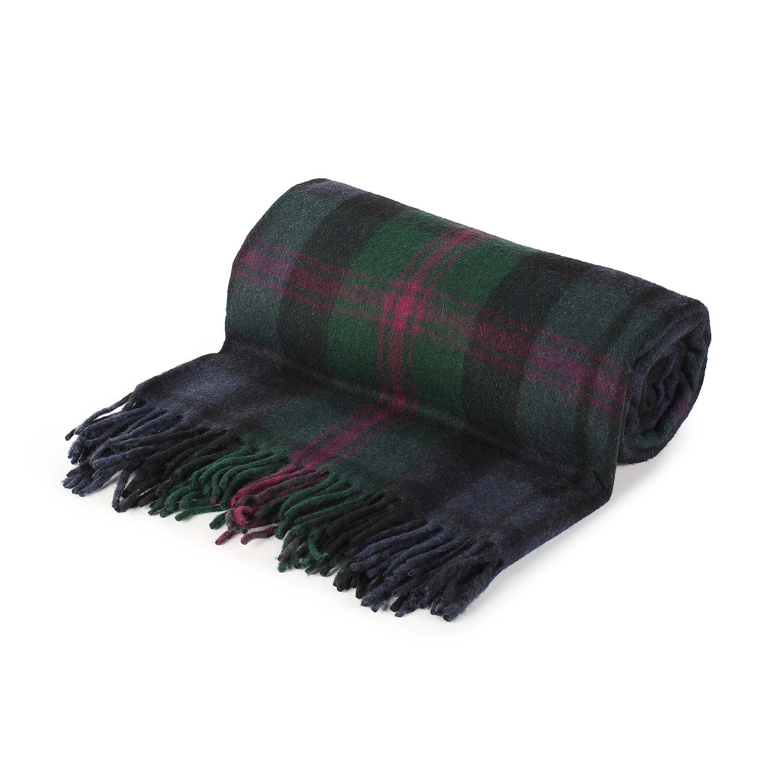 Highland Wool Blend Tartan Blanket / Throw Extra Warm Baird