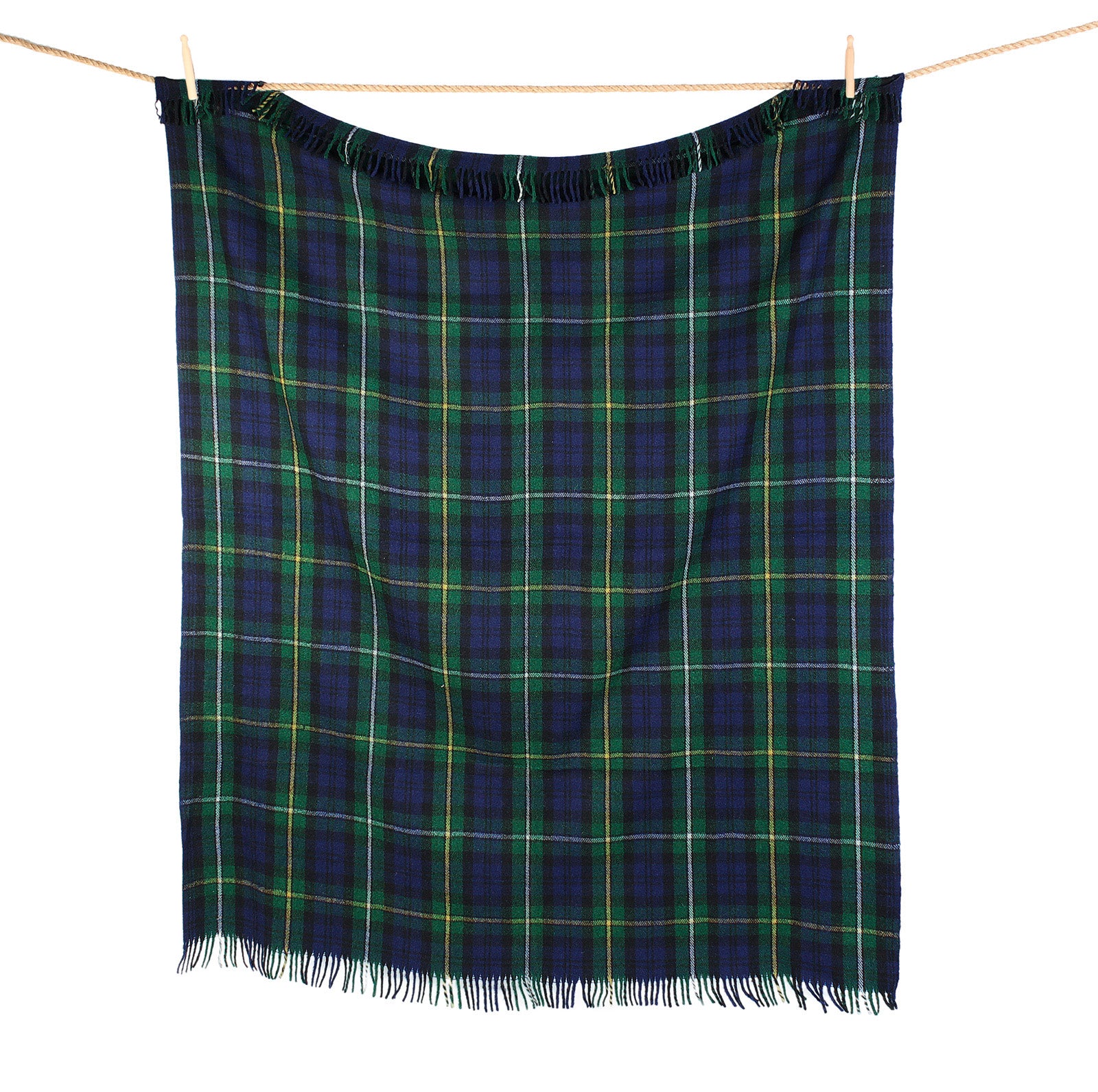 Highland Wool Blend Tartan Blanket / Throw Extra Warm Campbell Of Argyll