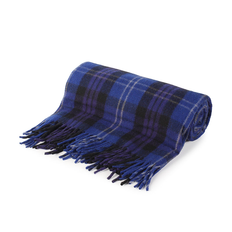 Highland Wool Blend Tartan Blanket / Throw Extra Warm Heritage Of Scotland