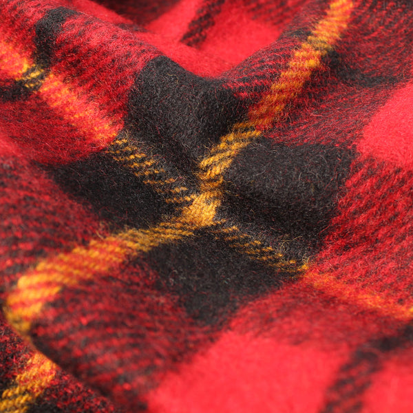 Highland Wool Blend Tartan Blanket / Throw Extra Warm Wallace
