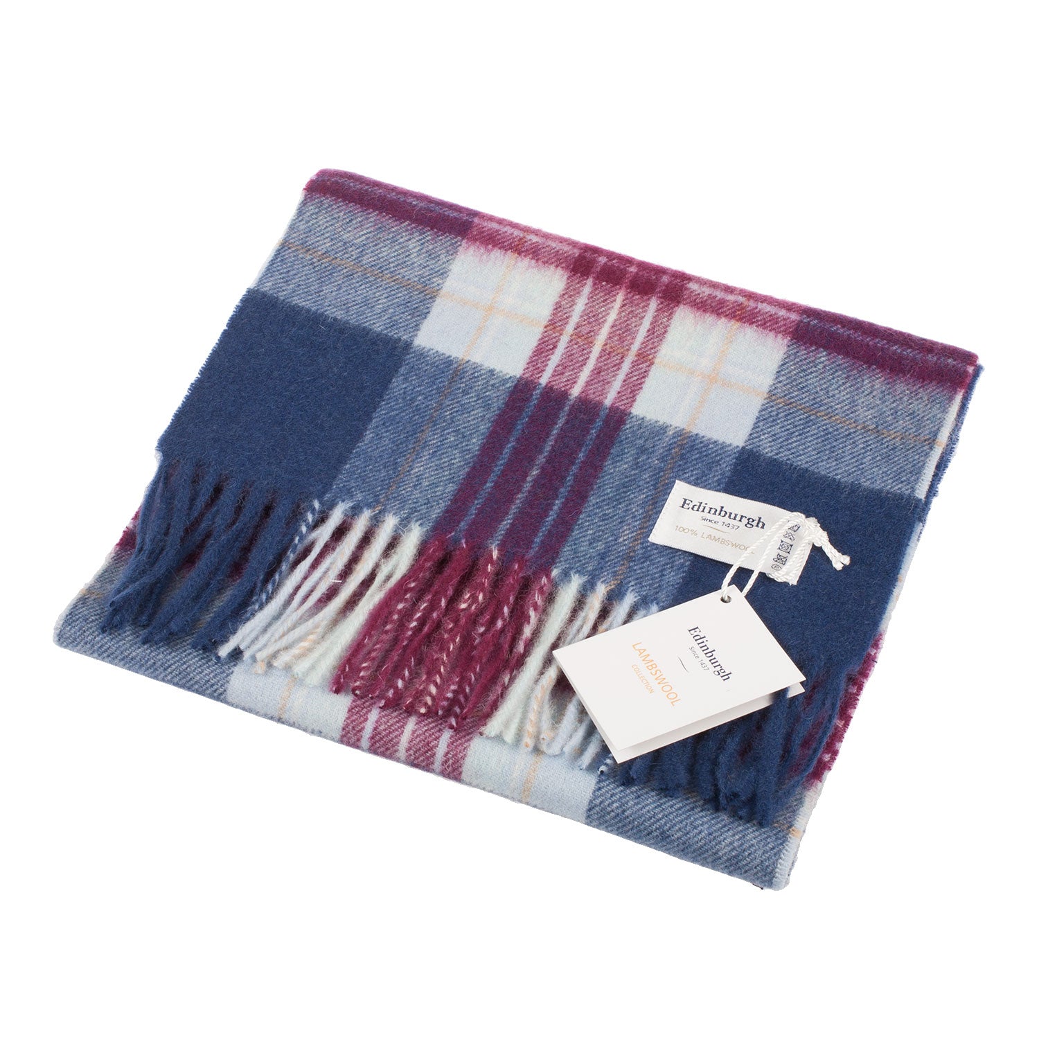 Edinburgh 100% Lambswool Tartan Scarf Holyrood