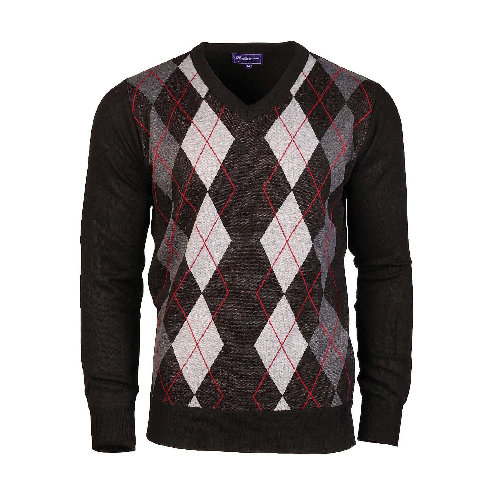 Argyle Ballantrae Jumper Black