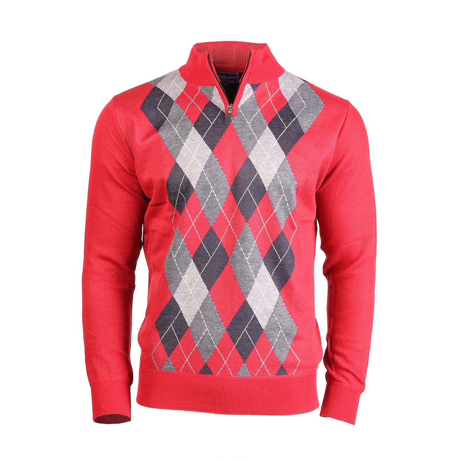 Argyle Ballantrae Jumper Half Zip Red