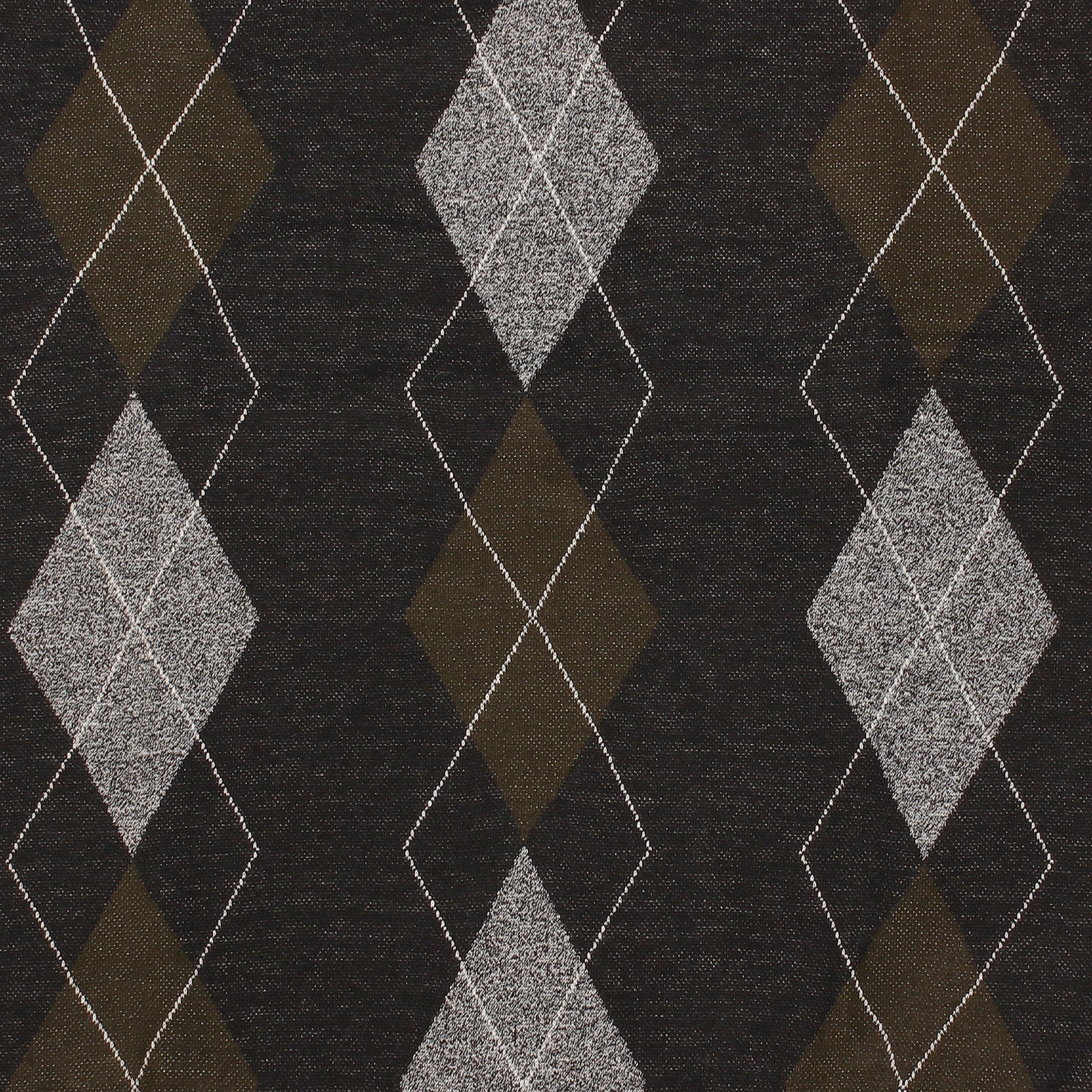 Argyle Ballantrae Jumper Half Zip Black W/ Melange Grey