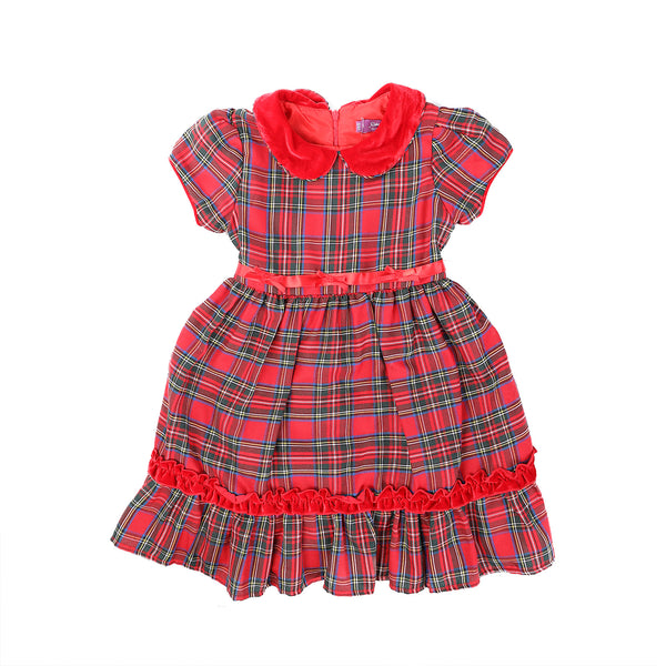 Infants/Girls Full Body Tartan Dress Stewart Royal