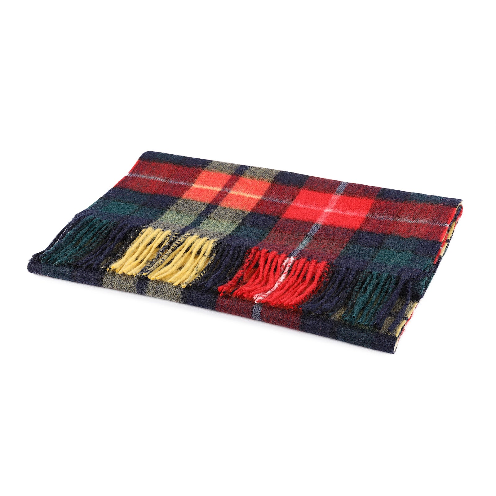 100% Cashmere Wide Tartan Scarf Buchanan Modern