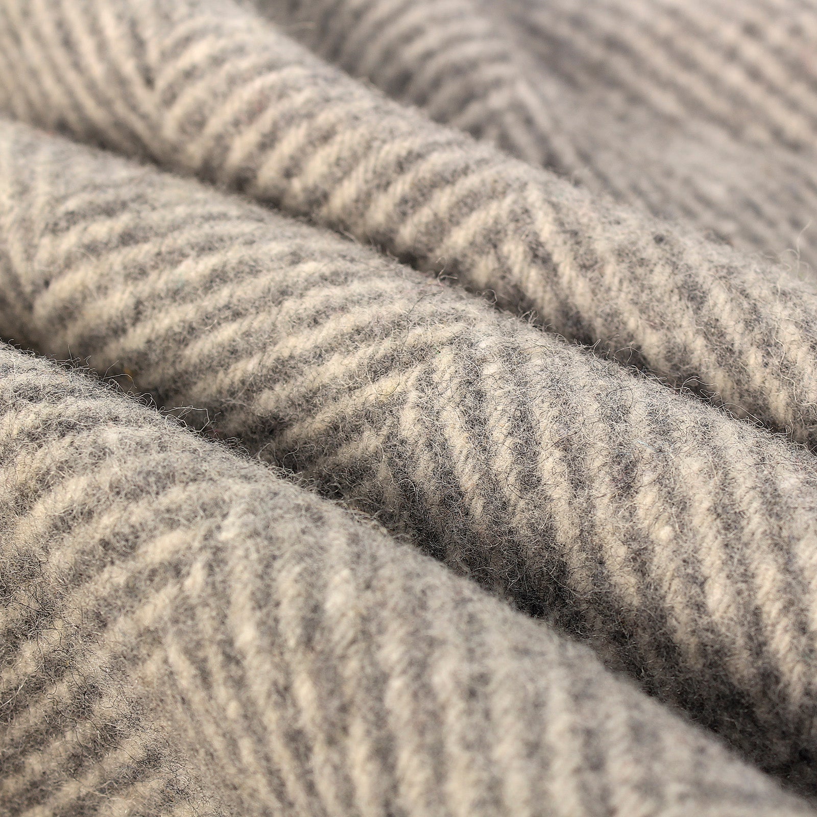 Herringbone Knee Blanket Grey Medium
