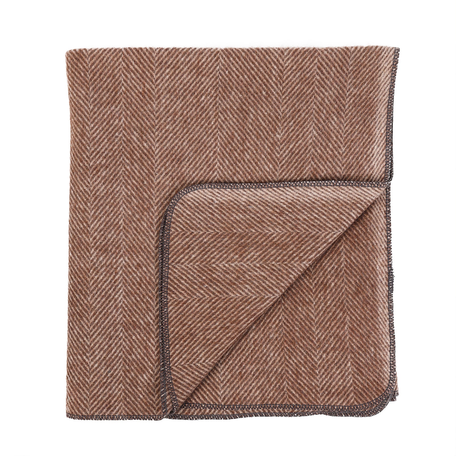 Herringbone Pet Blanket Chestnut Brown