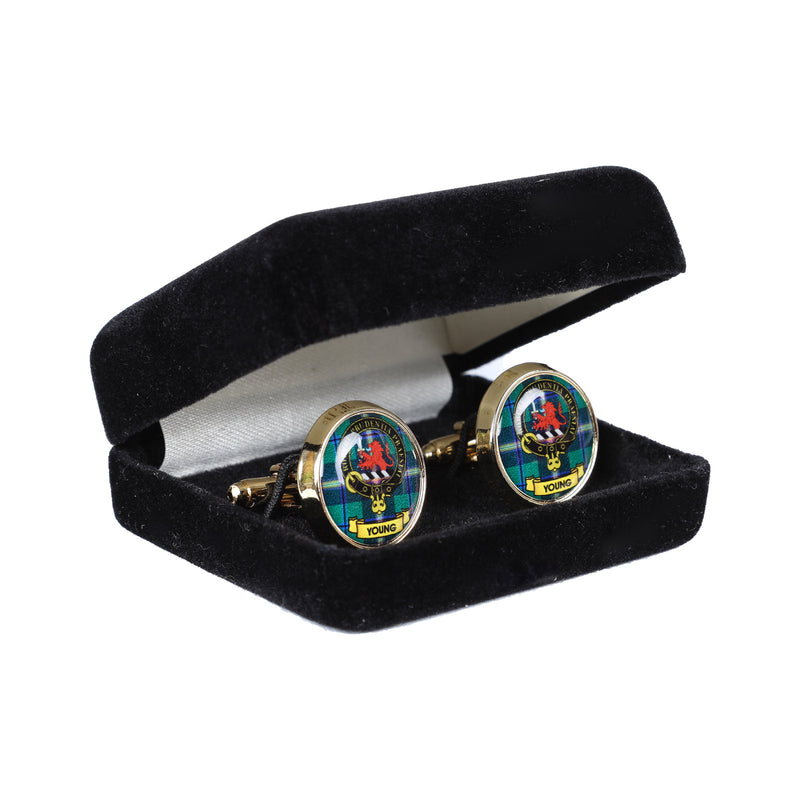 Clan Crested Cufflinks Young