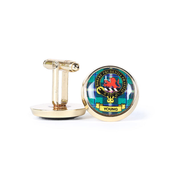 Clan Crested Cufflinks Young
