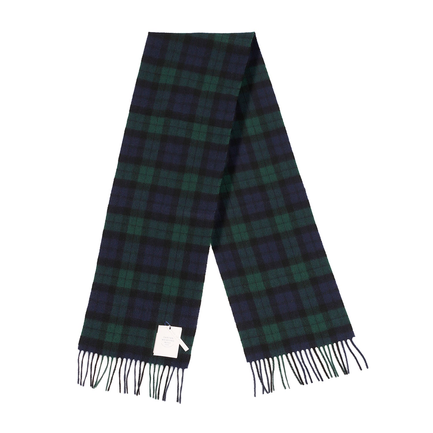 100% Cashmere Scarf Made In Scotland Black Watch