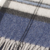 100% Cashmere Scarf Made In Scotland Thomson Navy