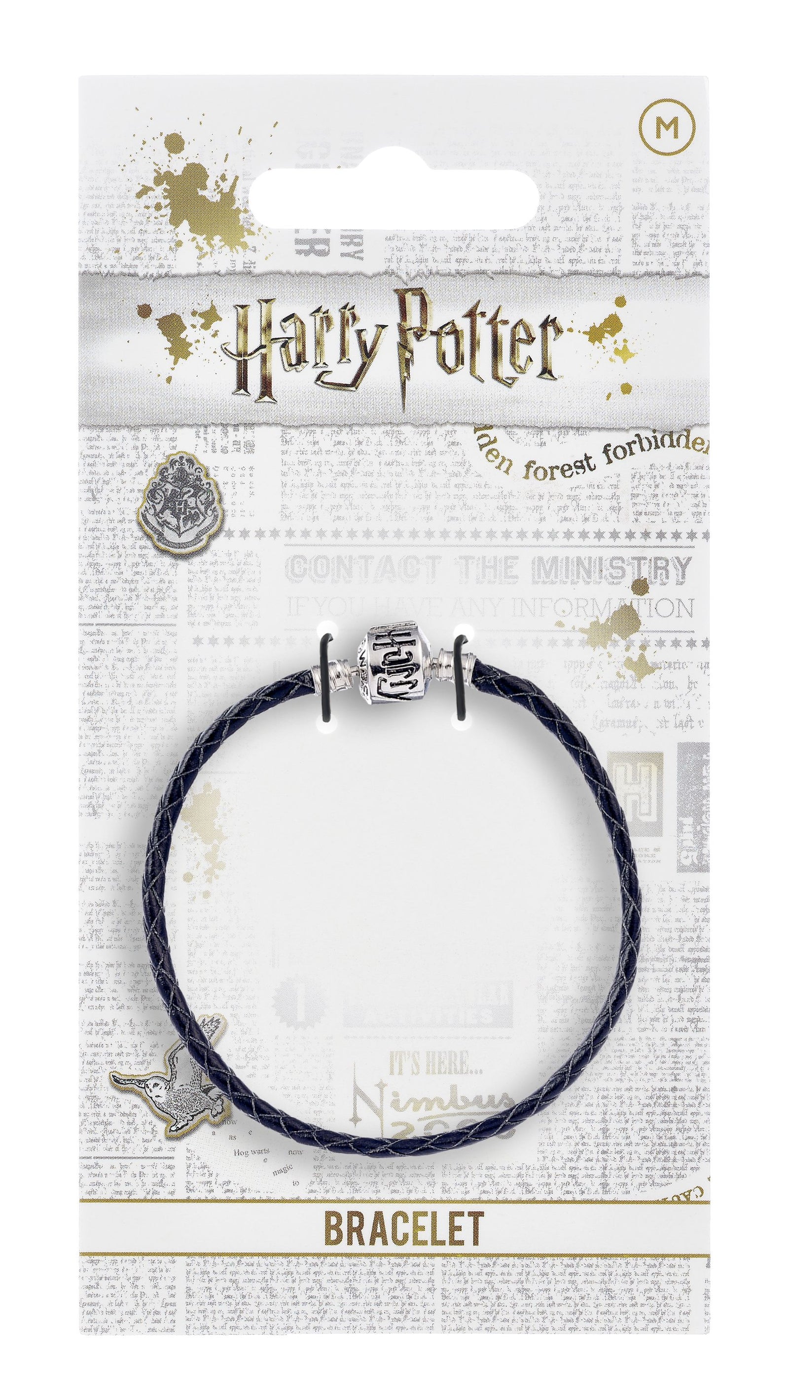 Harry Potter Black Leather Bracelet For Slider Charms Small 18Cm