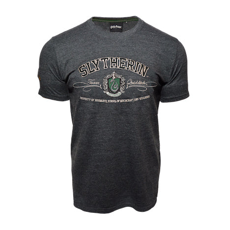 Harry Potter - T-Shirt - Slytherin Quidditch Team Grey/Green