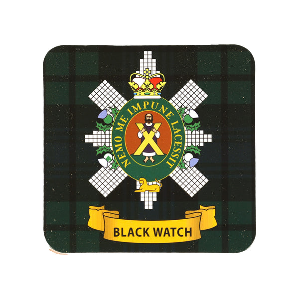 Kc Clan Cork Coaster Black Watch