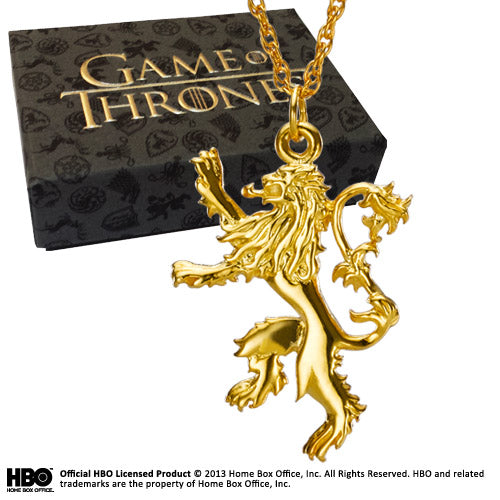 Game Of Thrones - Sterling Silver Gp Lannister Pendant