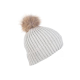 Rib Pom Hat Ft Oyster/Natural